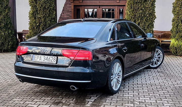 Audi A8 cena 110000 przebieg: 213000, rok produkcji 2013 z Woźniki małe 529